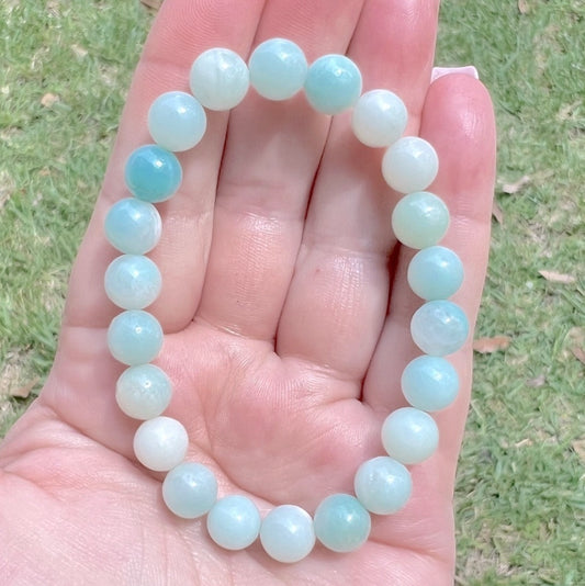 Natural Amazonite Crystal Bracelet