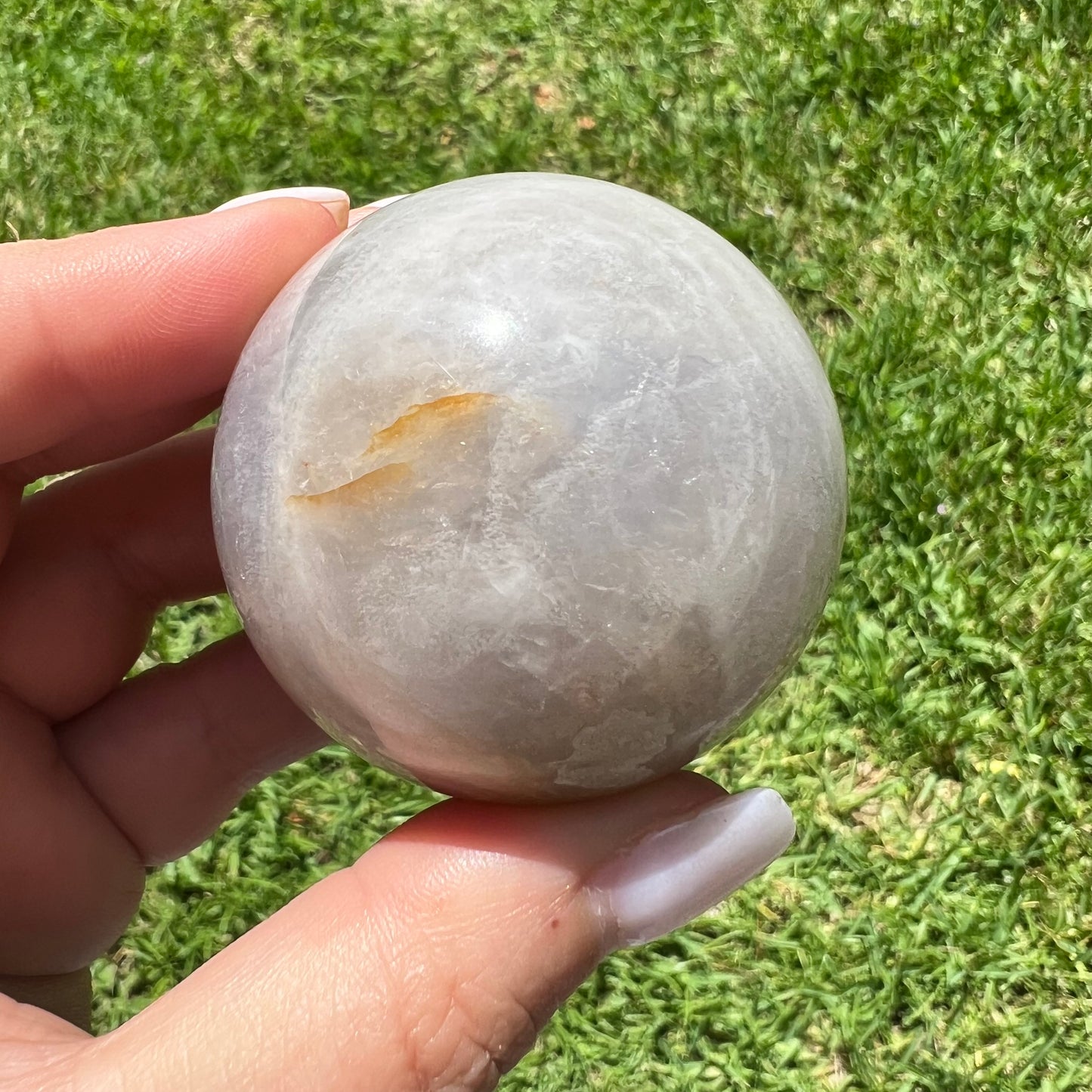 Blue Rose Quartz Crystal Sphere