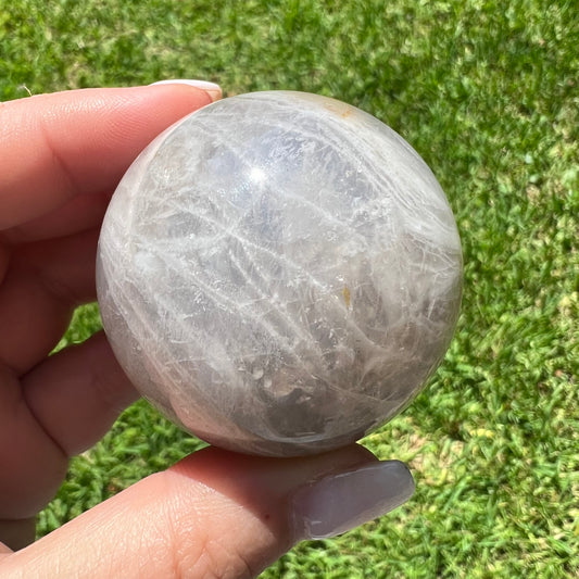 Blue Rose Quartz Crystal Sphere