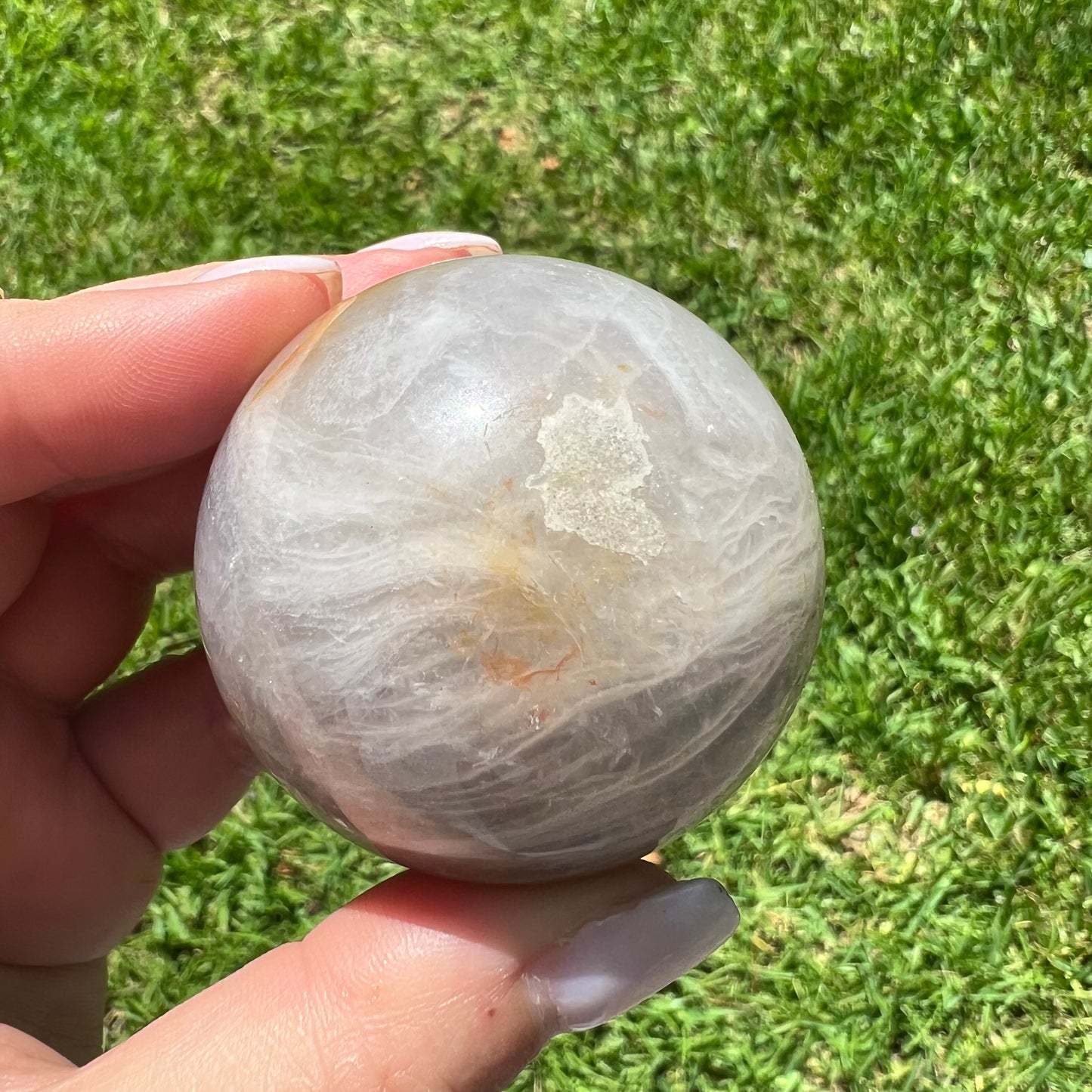 Blue Rose Quartz Crystal Sphere