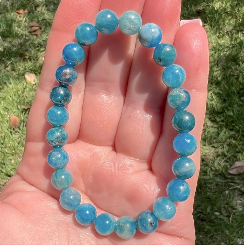 Natural Apatite Crystal Bracelet