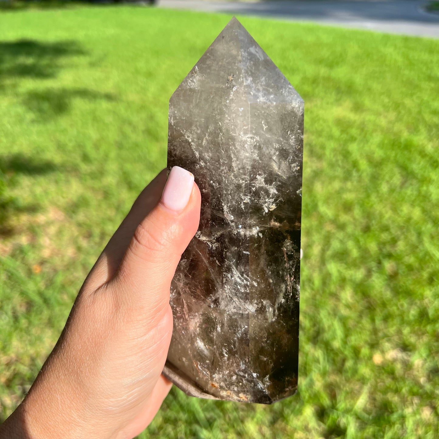 Beautiful Smoky Quartz Crystal Tower