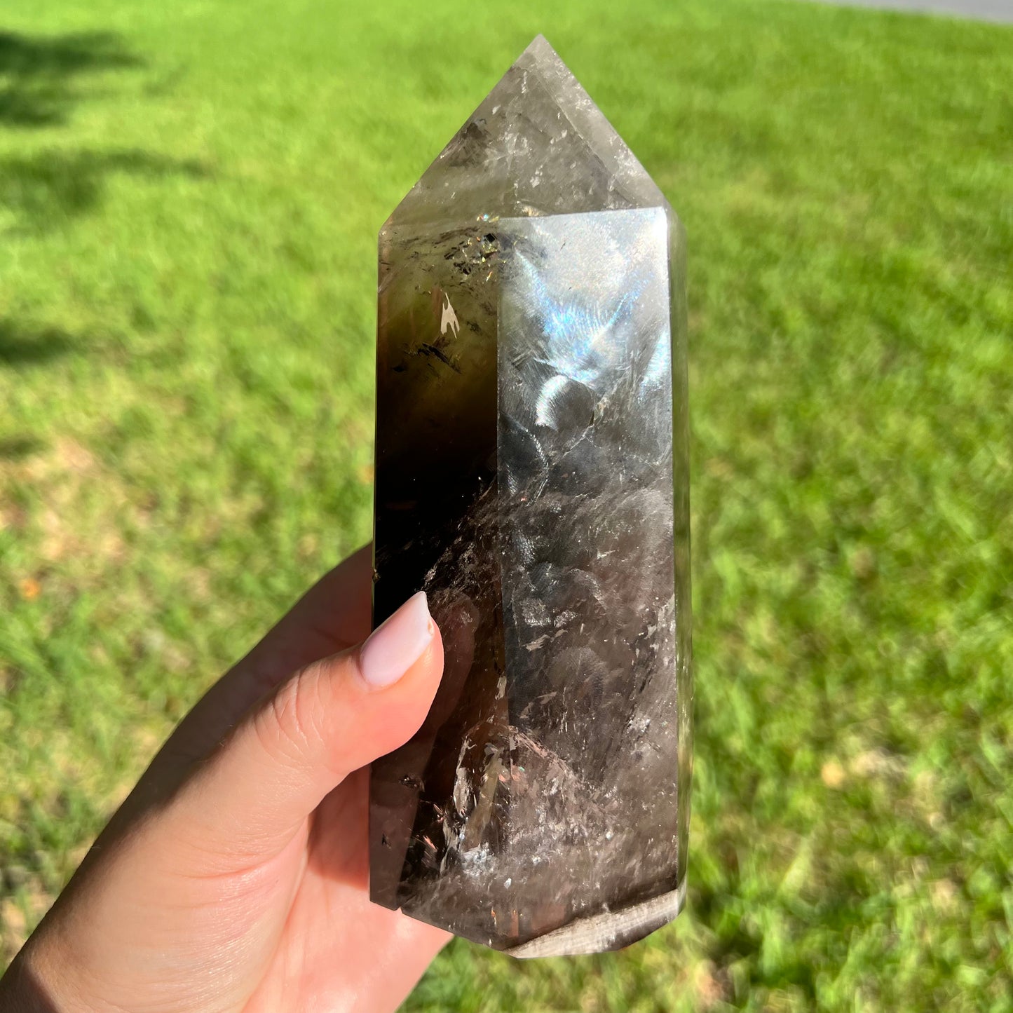 Beautiful Smoky Quartz Crystal Tower