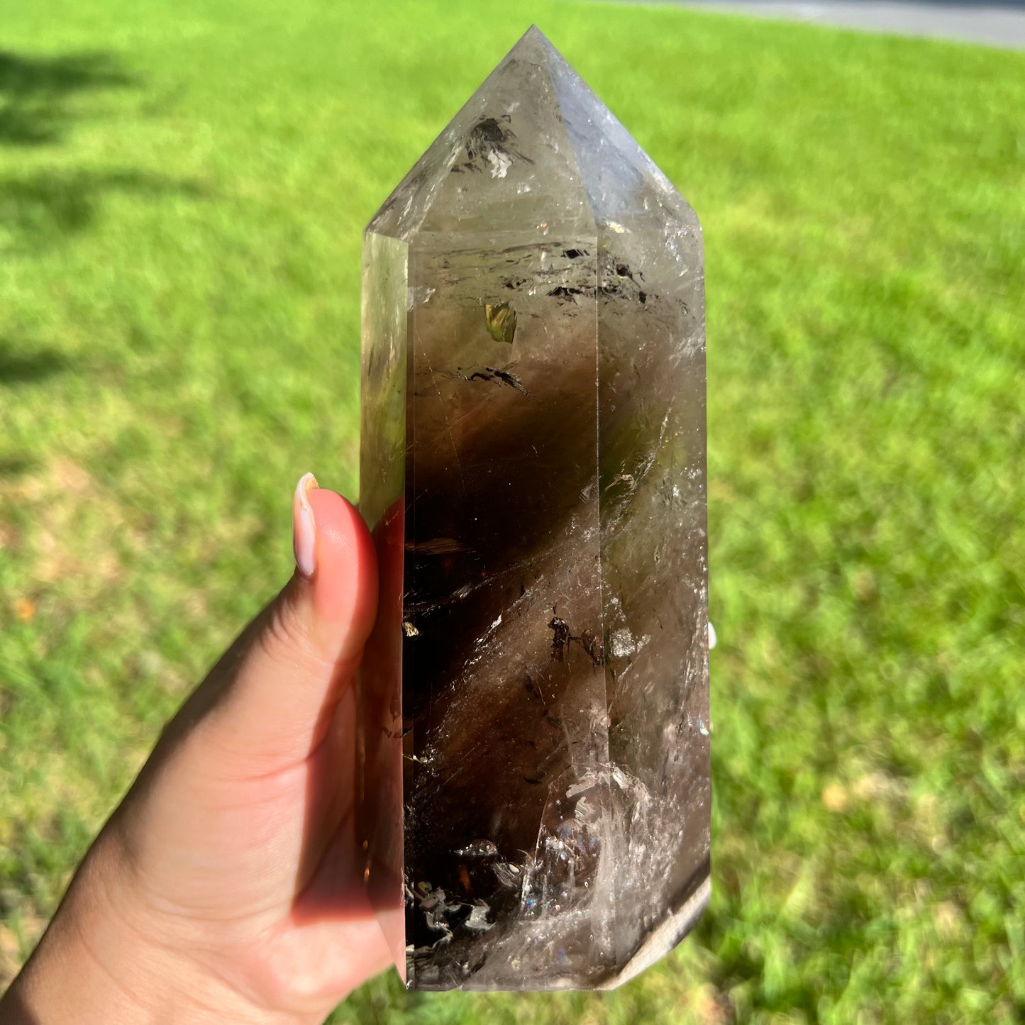 Beautiful Smoky Quartz Crystal Tower