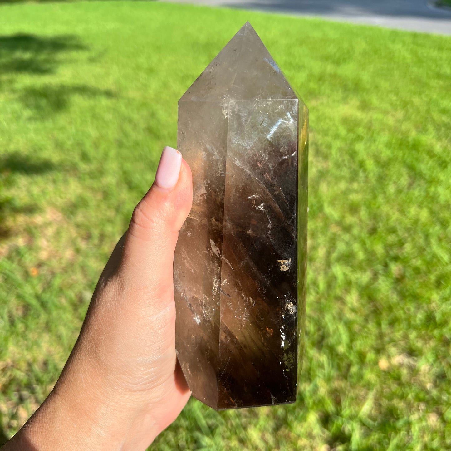 Beautiful Smoky Quartz Crystal Tower